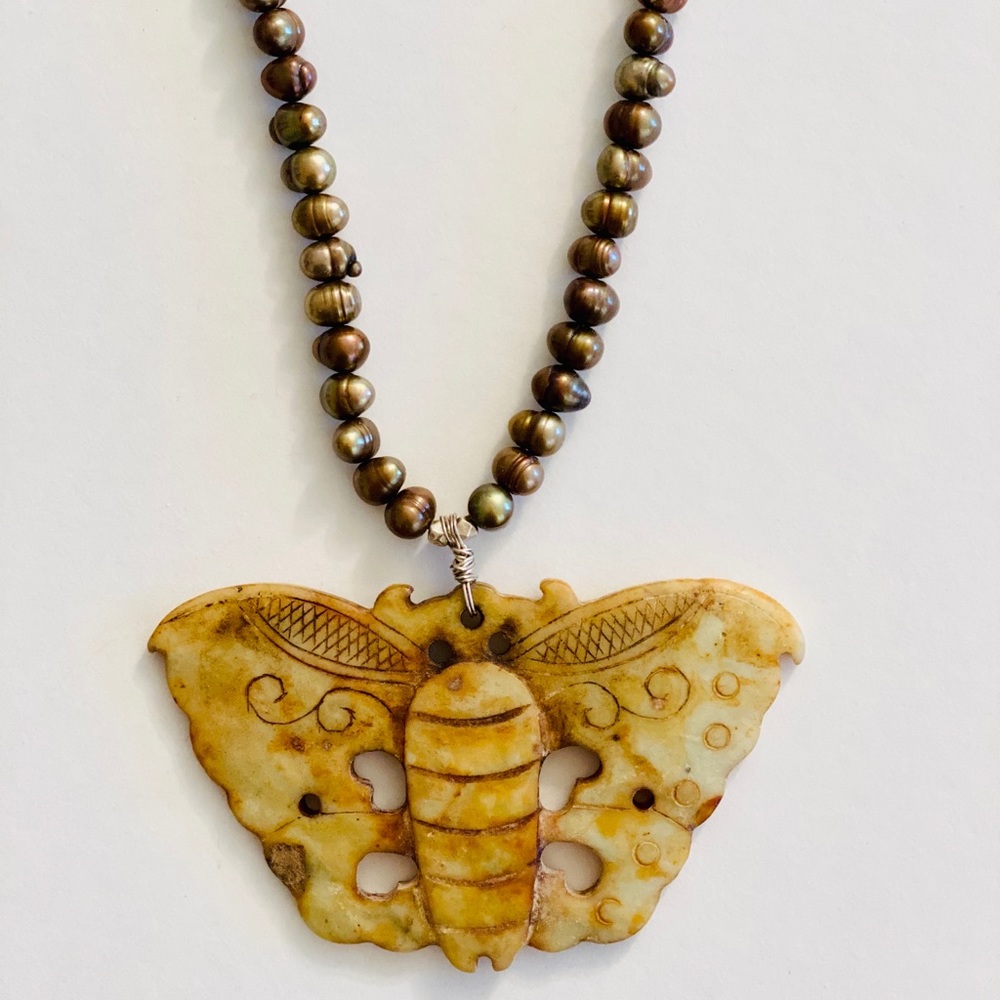 Butterfly Necklace .